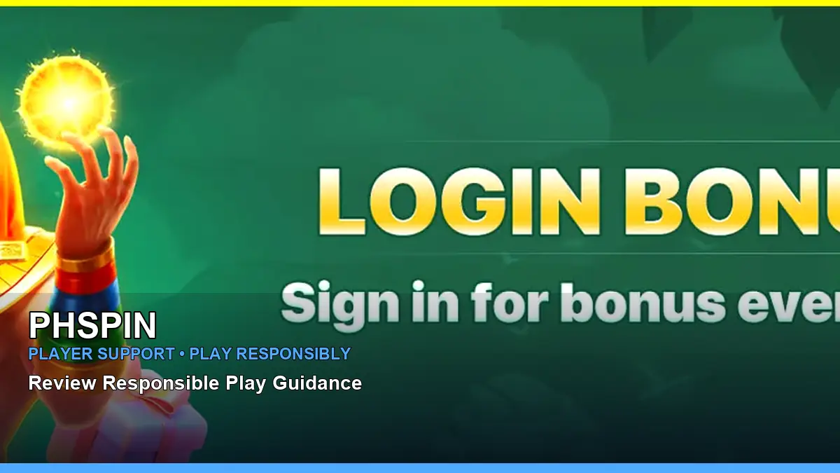 PHSPIN player support and responsible gaming guide for Philippine players